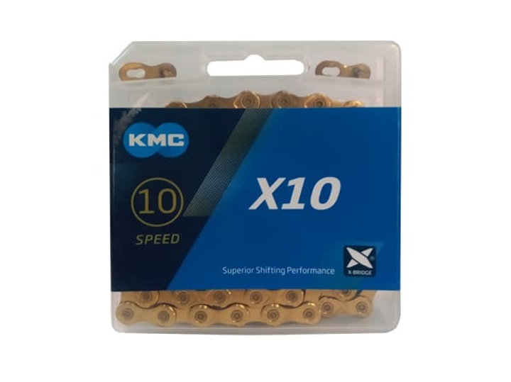 Cadena Kmc x10 gold. 10v