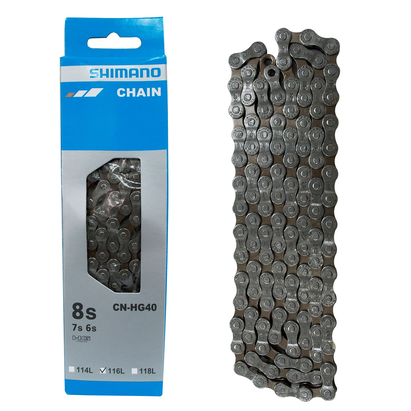 Cadena Shimano hg40 de 6 7 y 8 vel
